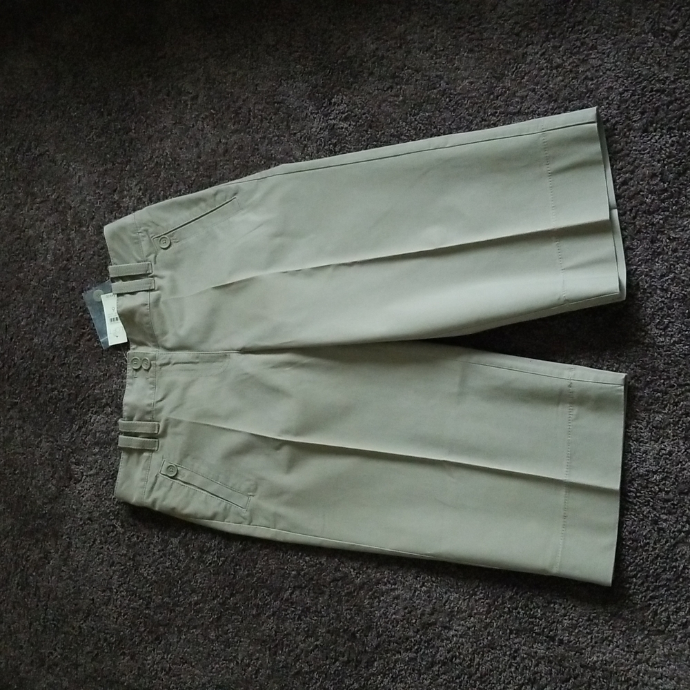 NEW Ann Taylor Loft Khaki Cropped Pants 6